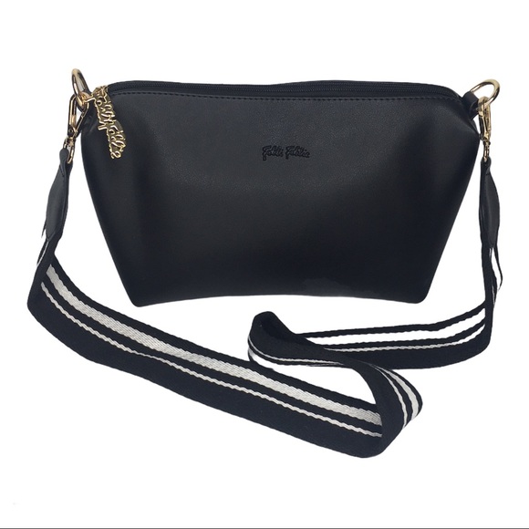 New Folli Follie Black Leather Shoulder Bag & Crossbody Bag - Picture 12 of 12